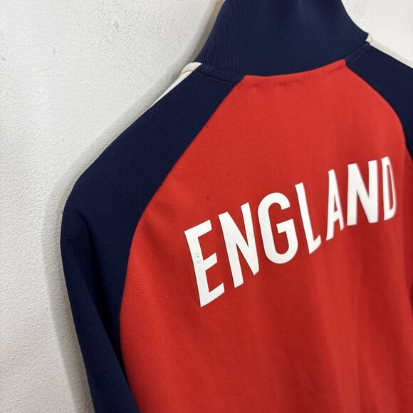 Polo Sport Ralph Lauren England Zip Jacket Men L Blue Red Olympic Dmg - Picture 8 of 9